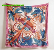 Hermès Vibrant Tropical Phoenix Print Flannel Throw Blanket IMG_5208